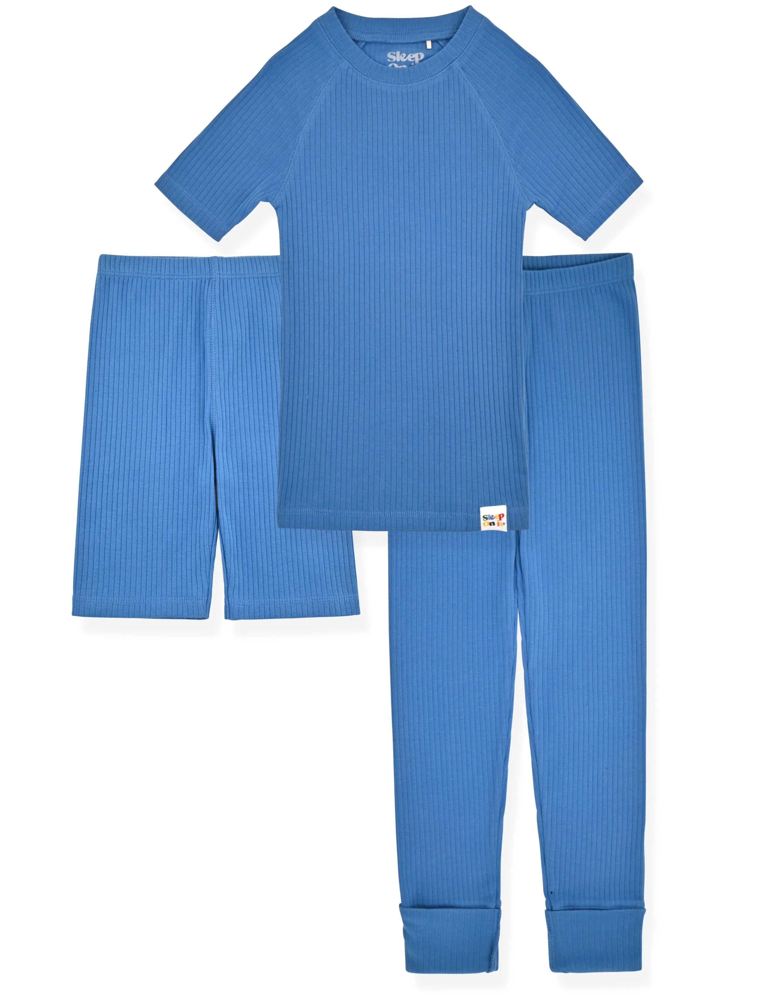 100% Organic Cotton Rib Knit Snug-Fit 6-Piece Pajama Sets for Boys & Girls.