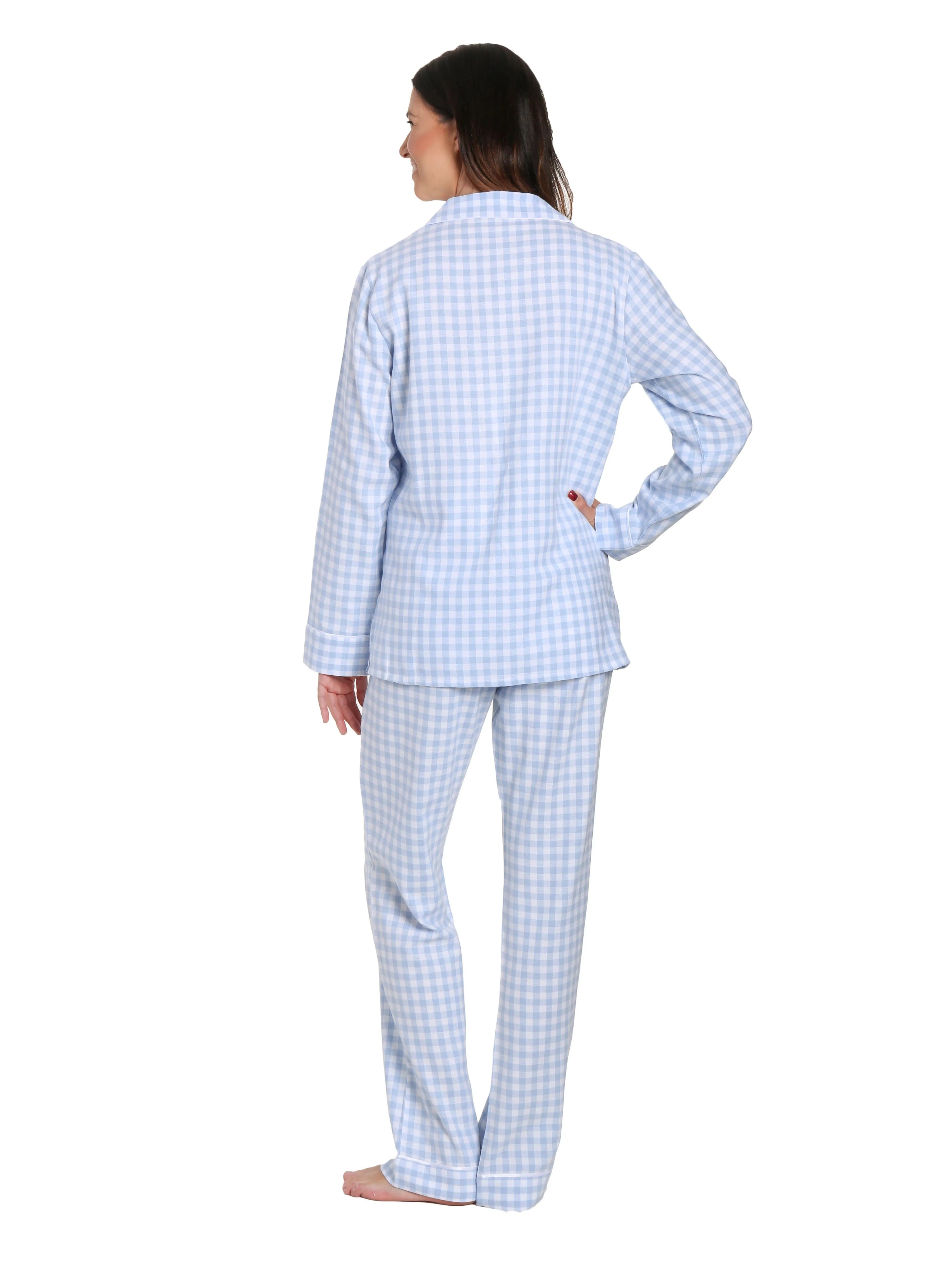 2Pc Lightweight Flannel Womens Pajama Sets