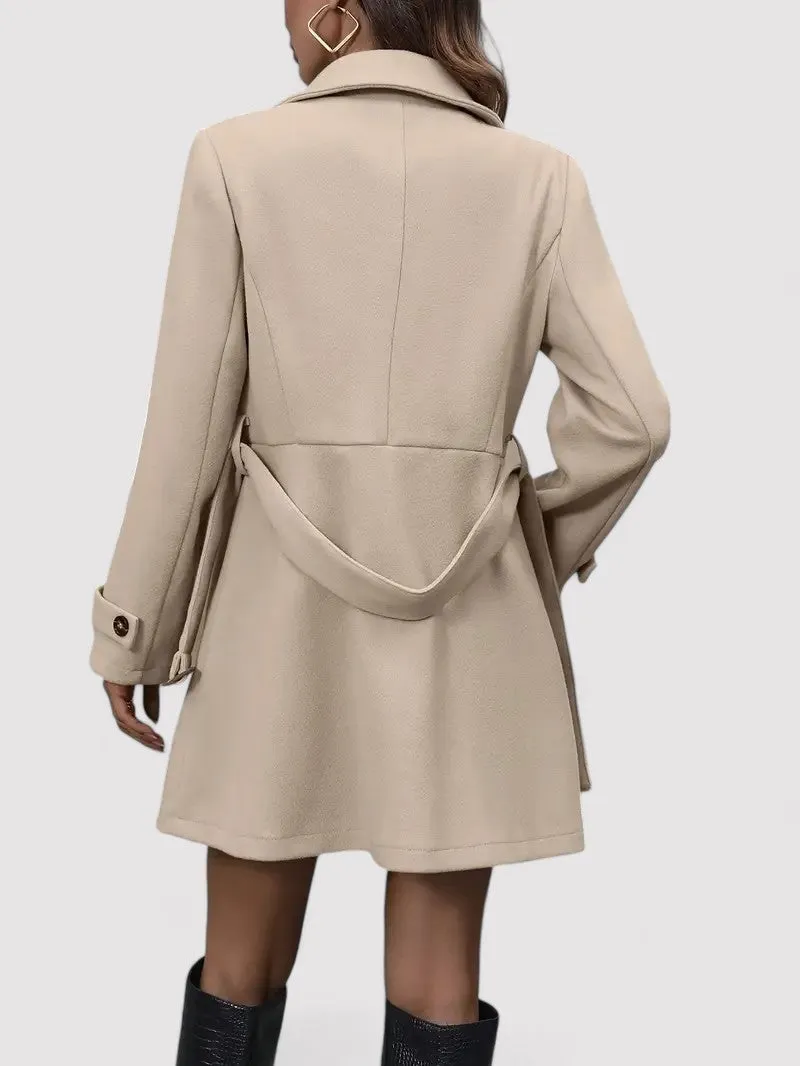 Ancien | Elegant Double Row Trench Coat with Belt