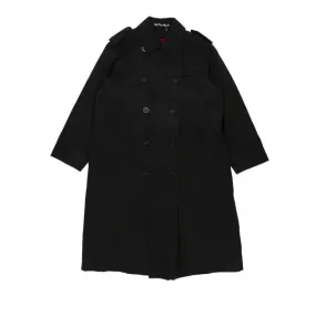 Aquascutum Trench Coat - XL Black Cotton