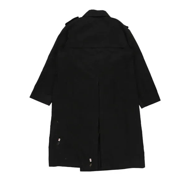 Aquascutum Trench Coat - XL Black Cotton