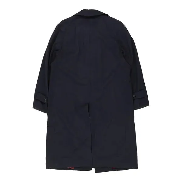 Aquascutum Trench Coat - XL Navy Polyester Blend