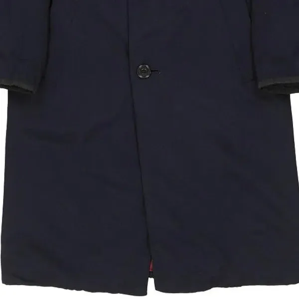 Aquascutum Trench Coat - XL Navy Polyester Blend