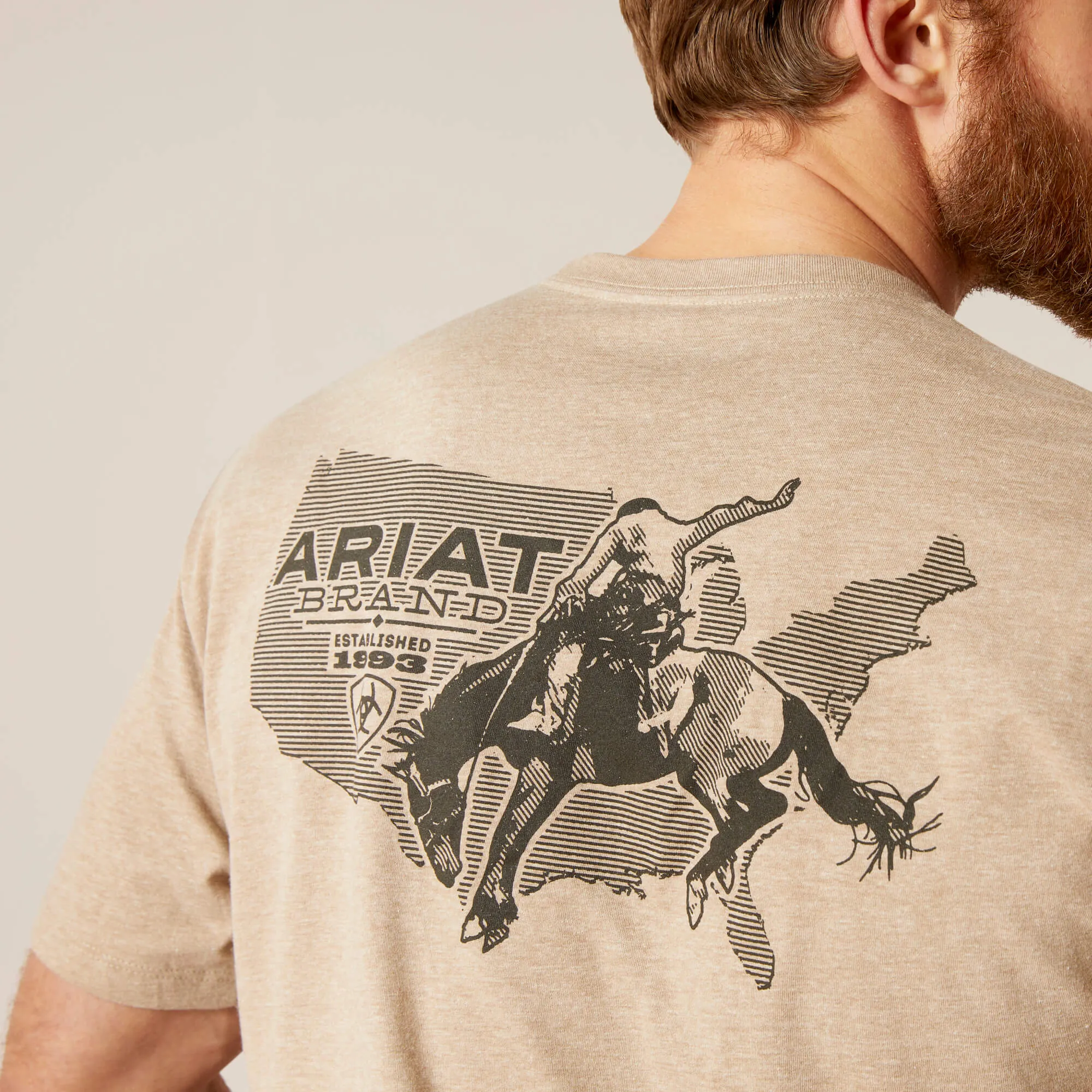 Ariat Men's USA Bronco Tee