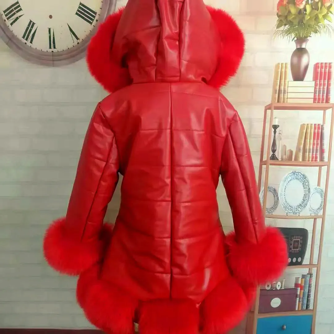 Baby Winter Warm Fur Coats For Girls Long Sleeve Hooded Thick Girls Jacket Party Kids Fur Outwear Clothing