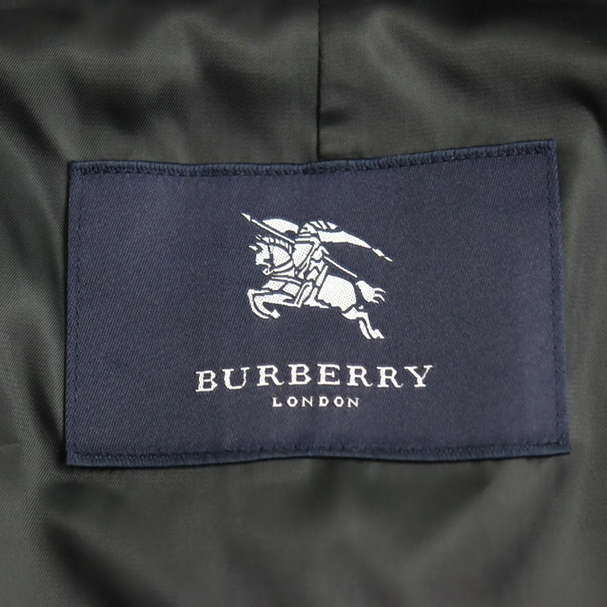 Burberry Houndstooth Silk Cotton Trench Coat Brown LL