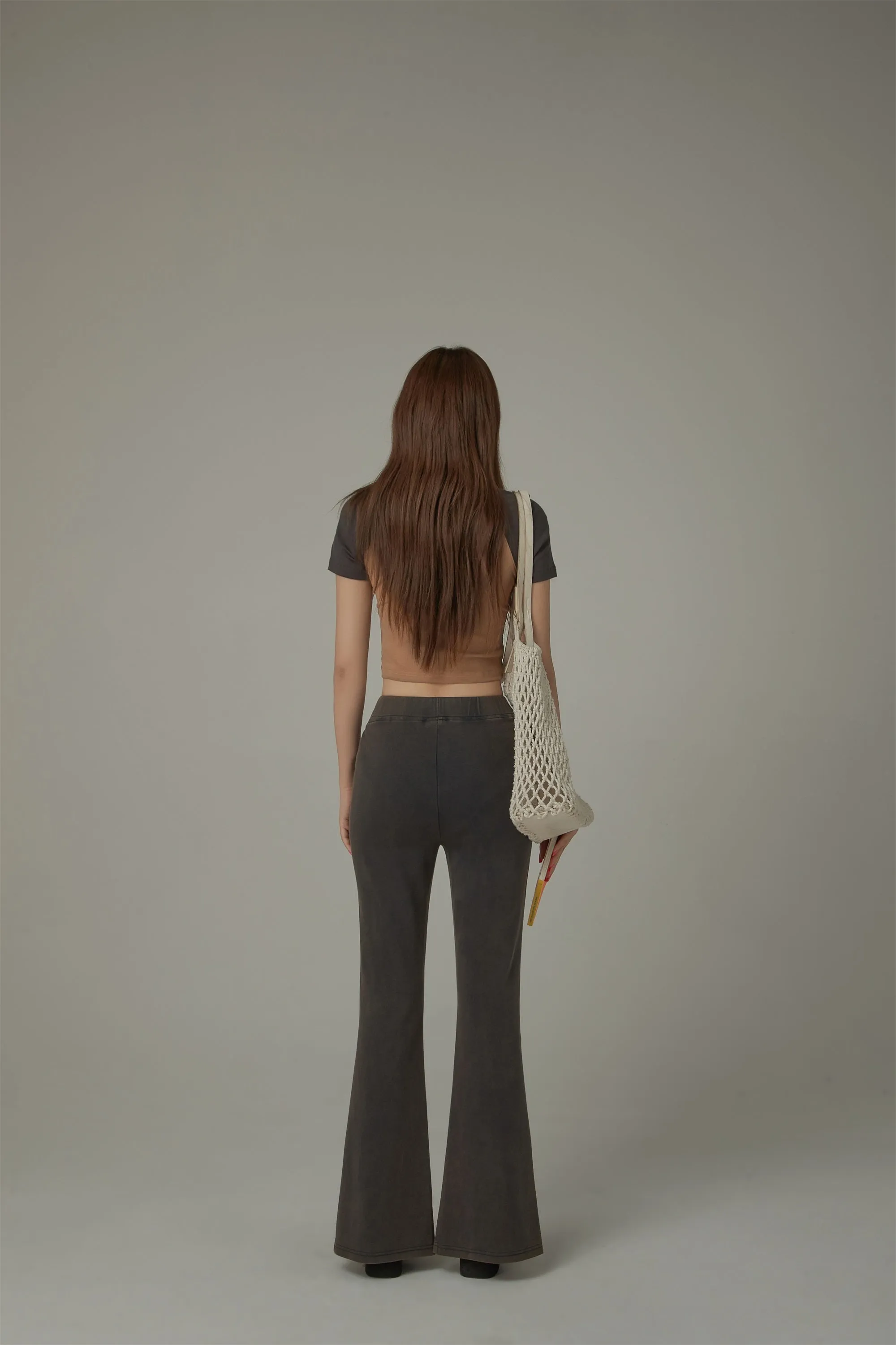 Casual Slit Bootcut Pants