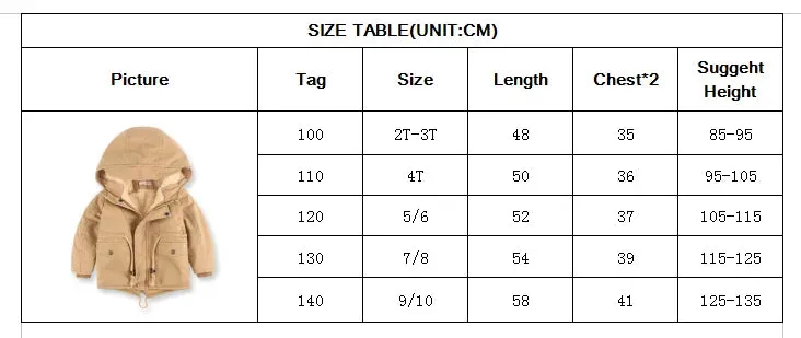 Children Winter Fleece Outdoor Jackets for Boys Hooded Warm Kids Boy Outerwear Windbreaker Fall Baby Boy Coats