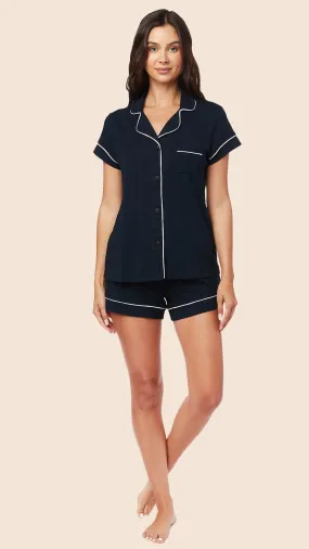 Classic Pima Knit Short Set - Midnight