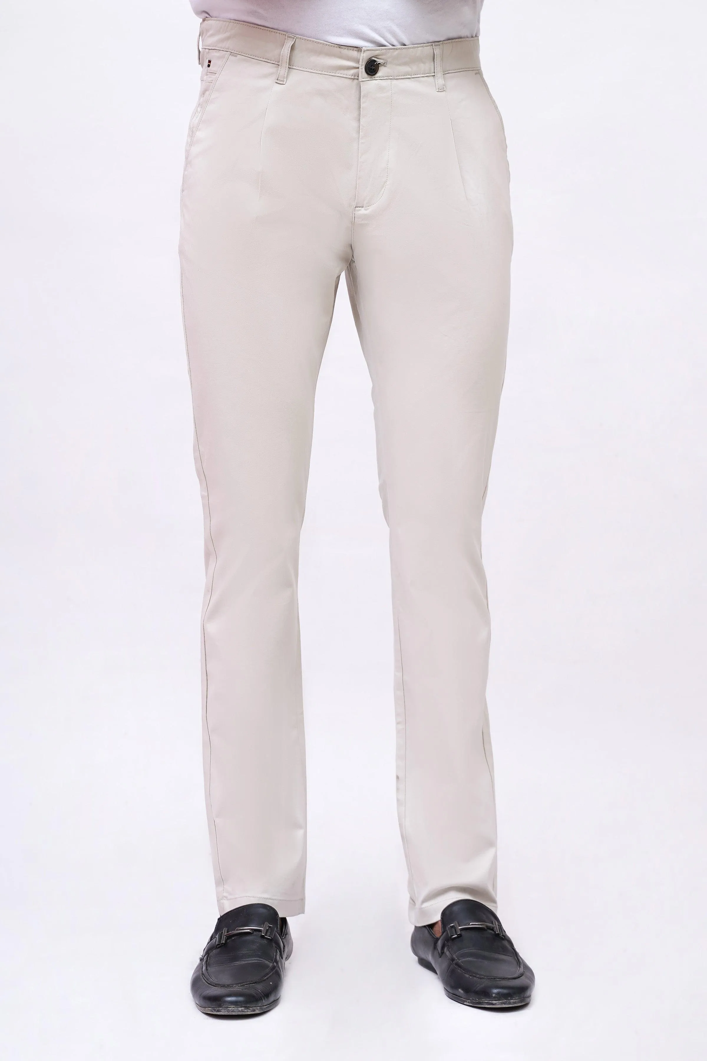 CROSS POCKET SATIN PANT BEIGE