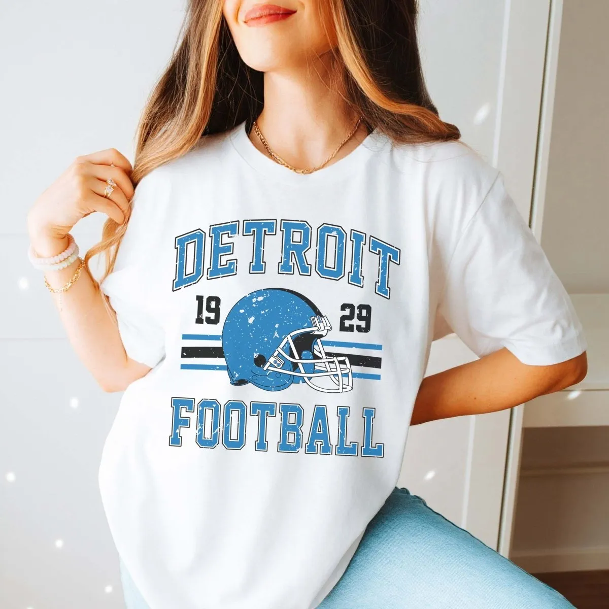 Detroit Football Bella Graphic Tee