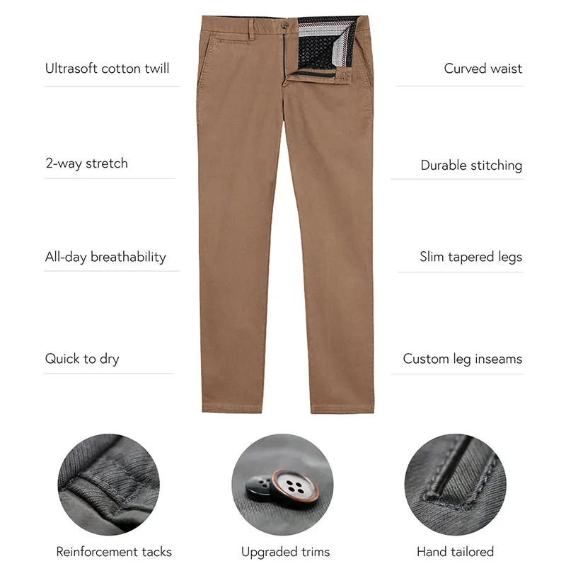 Feel Good Chinos in Smooth Oak