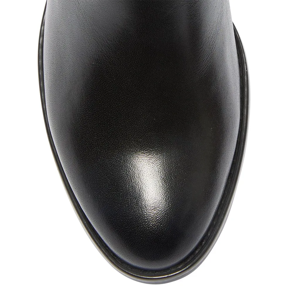 Gemini Boot in Black Leather