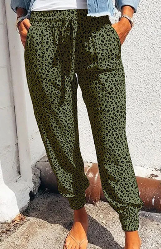 Global Leopard Print Pants