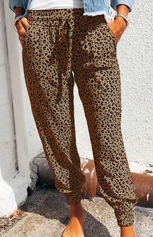 Global Leopard Print Pants