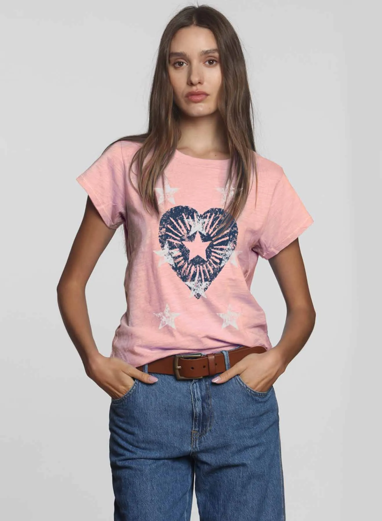 Graphic Ava Tee - Sherbet Heart Big Star