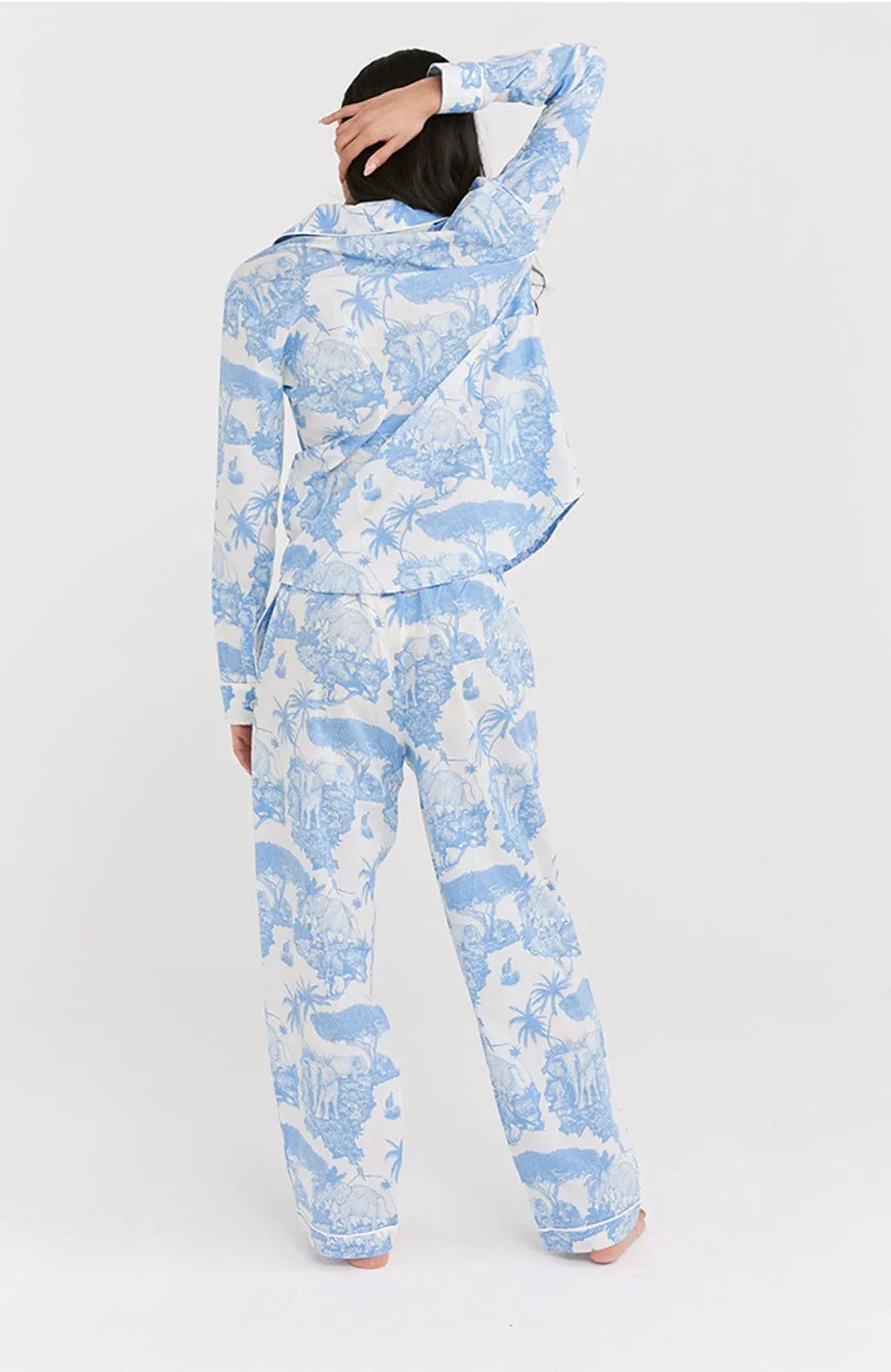 Loxodonta Organic Cotton Long Pajama Set