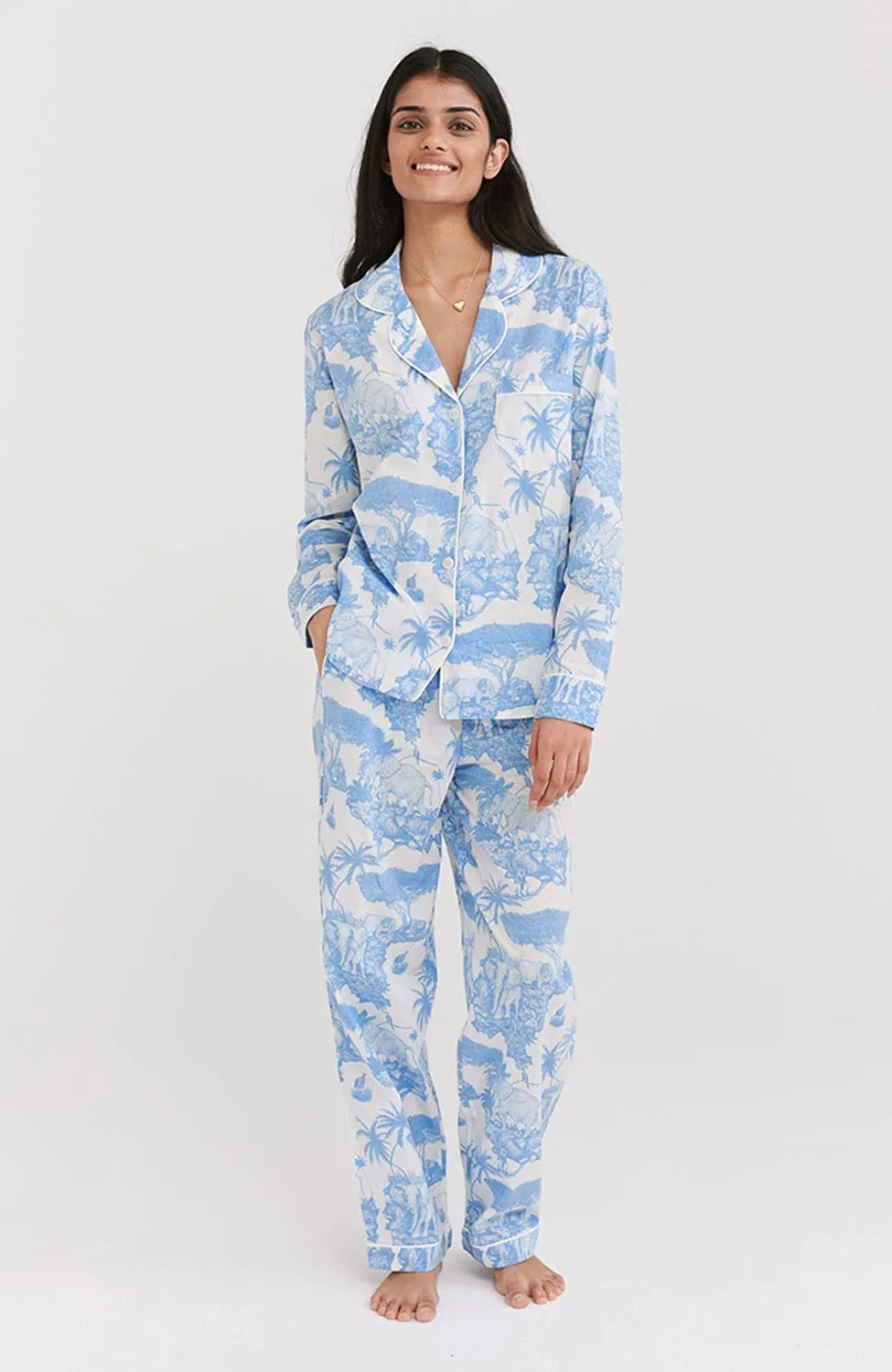 Loxodonta Organic Cotton Long Pajama Set