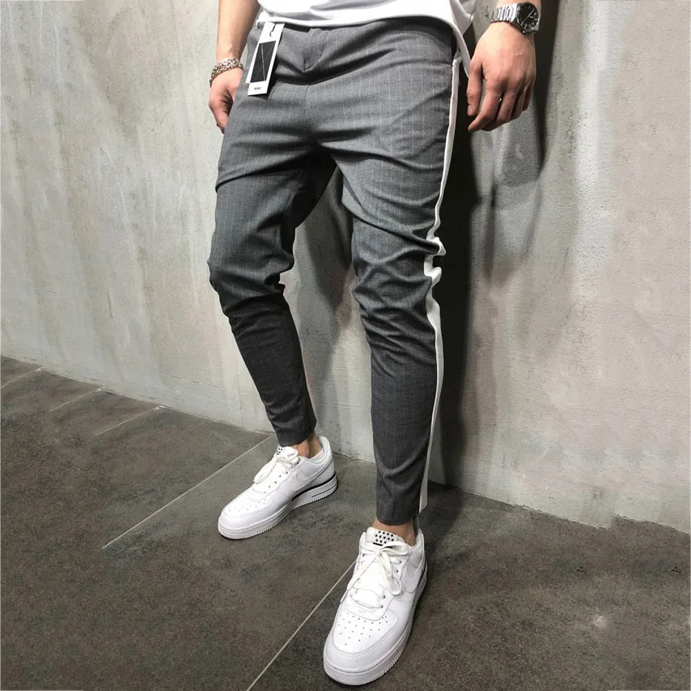 Men Striped Casual Sweatpants