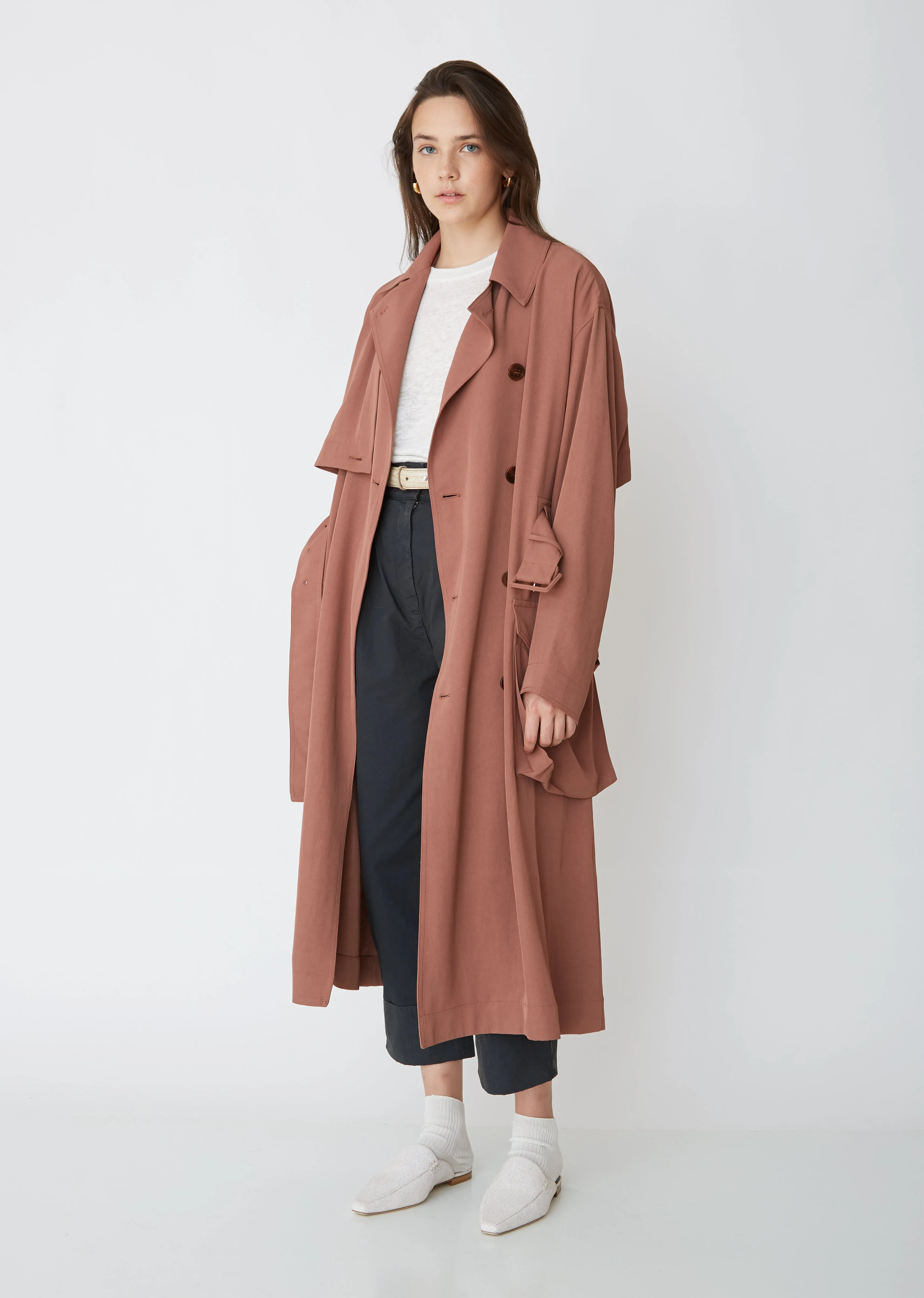 Olicia Fluid Twill Coat