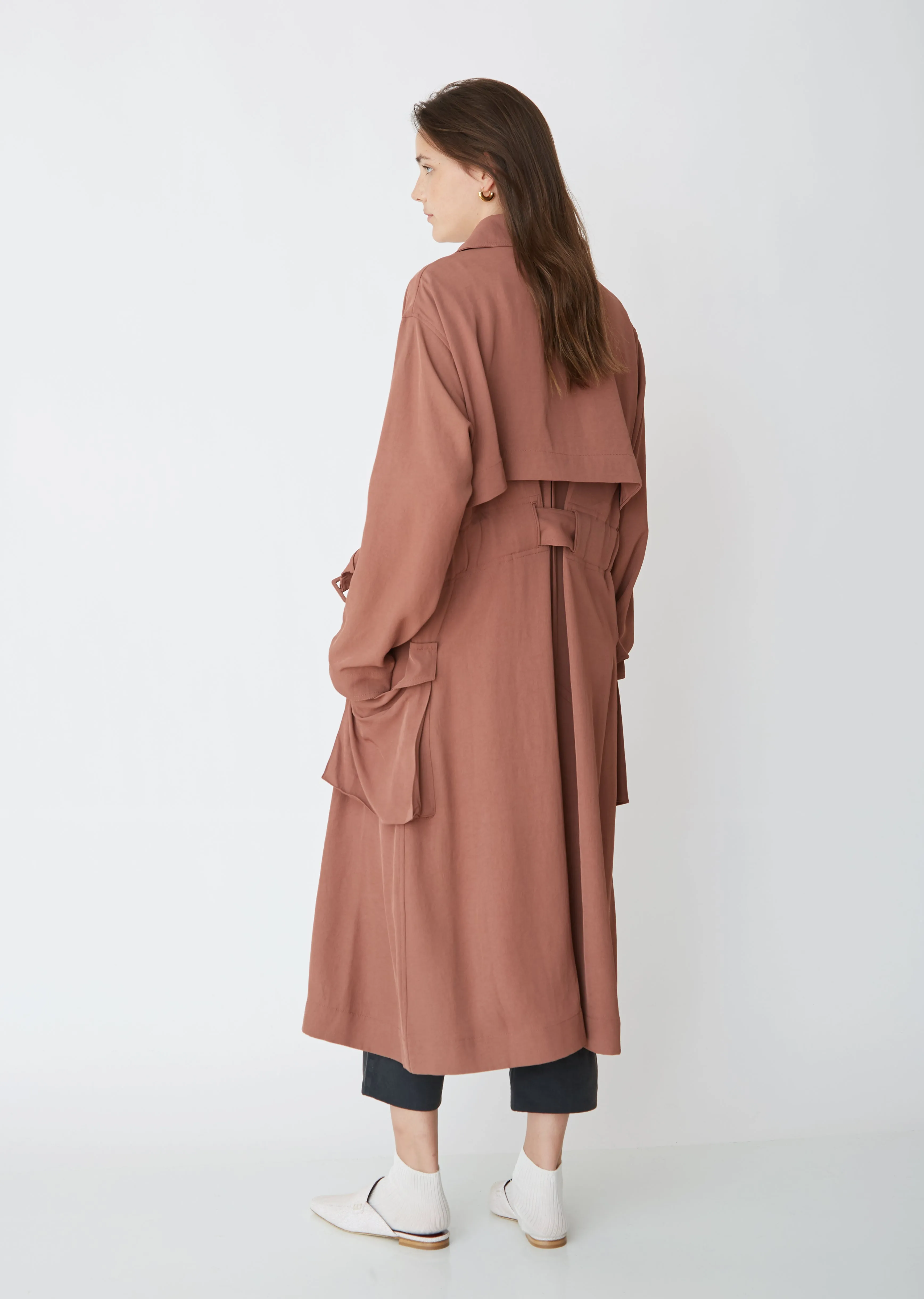 Olicia Fluid Twill Coat