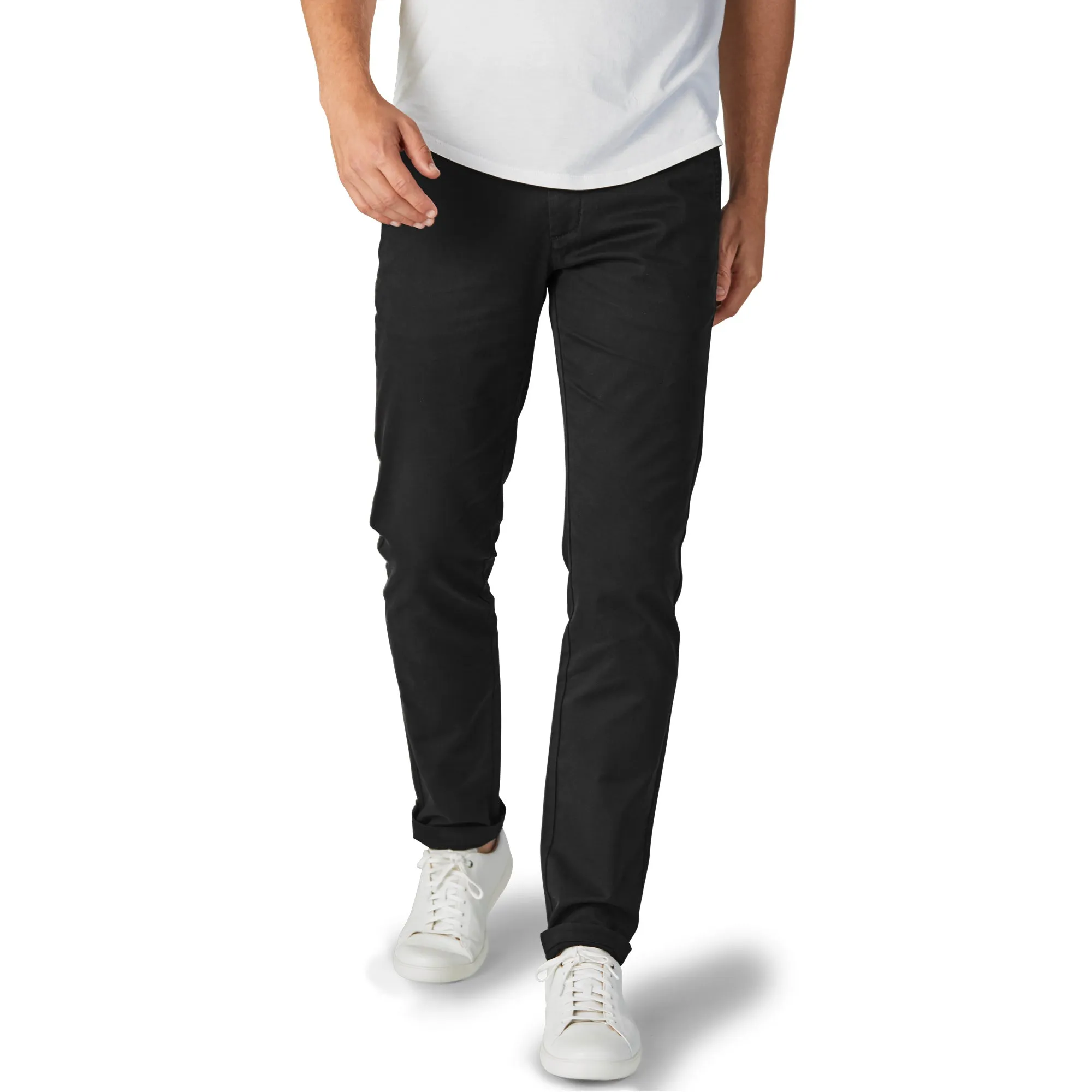 Perk Chinos in Solid Black