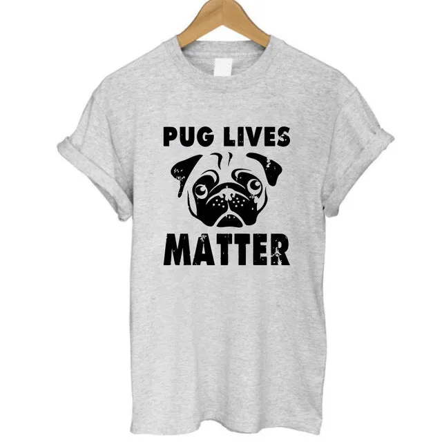 Pug Life Printed Casual Tees