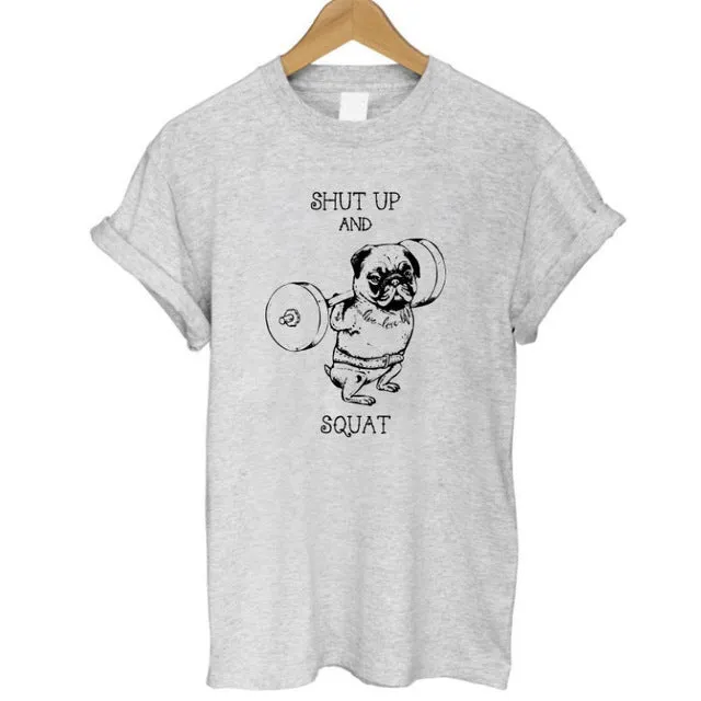 Pug Life Printed Casual Tees