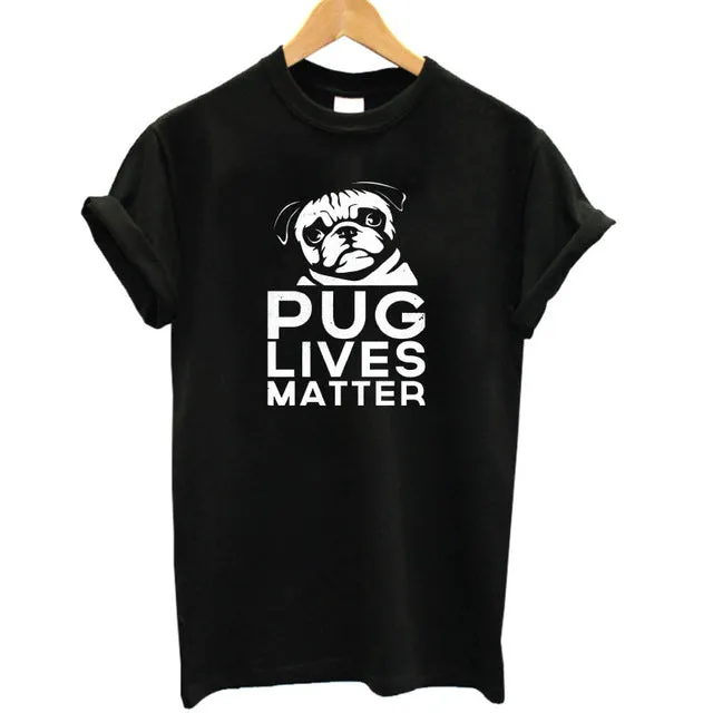 Pug Life Printed Casual Tees