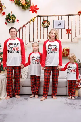 Red Plaid Matching Family Christmas Pajamas Sets