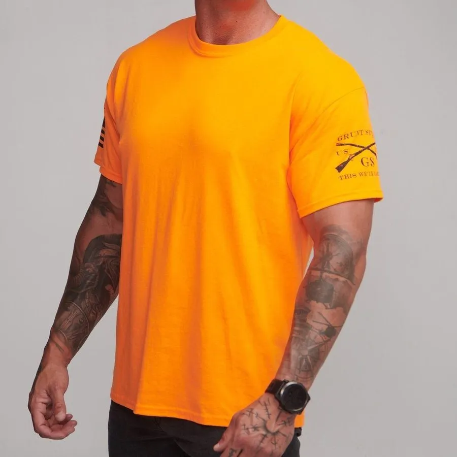 Safety Orange Basic T-Shirts - Safety Orange - 3 Pack