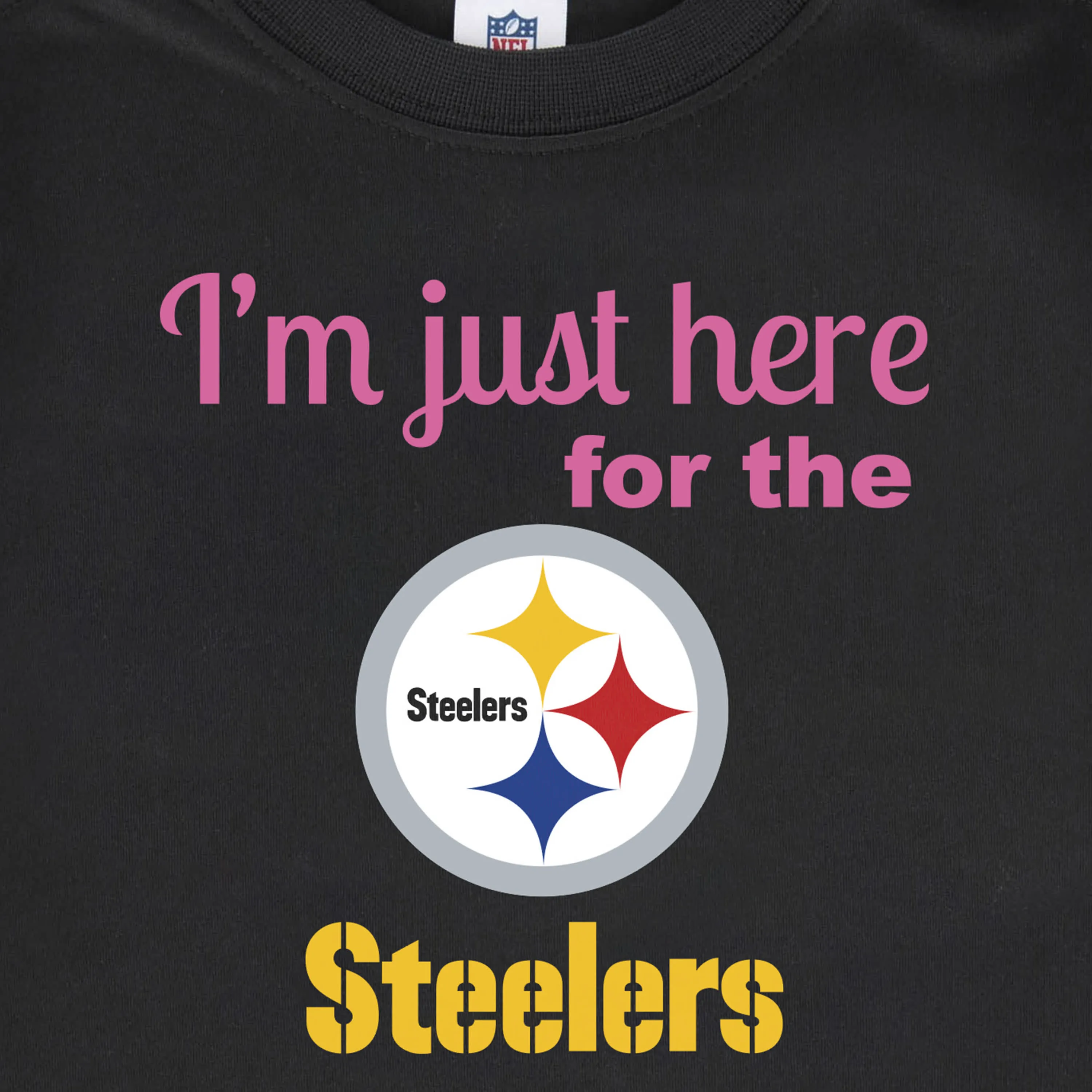 Steelers Girls Short Sleeve Tee