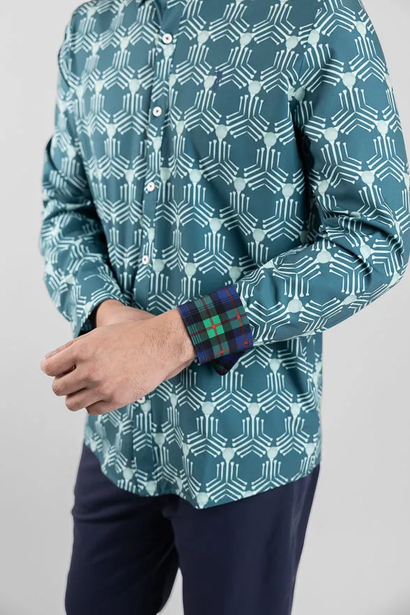 Tee Tiles Men's Button Down | Spruce