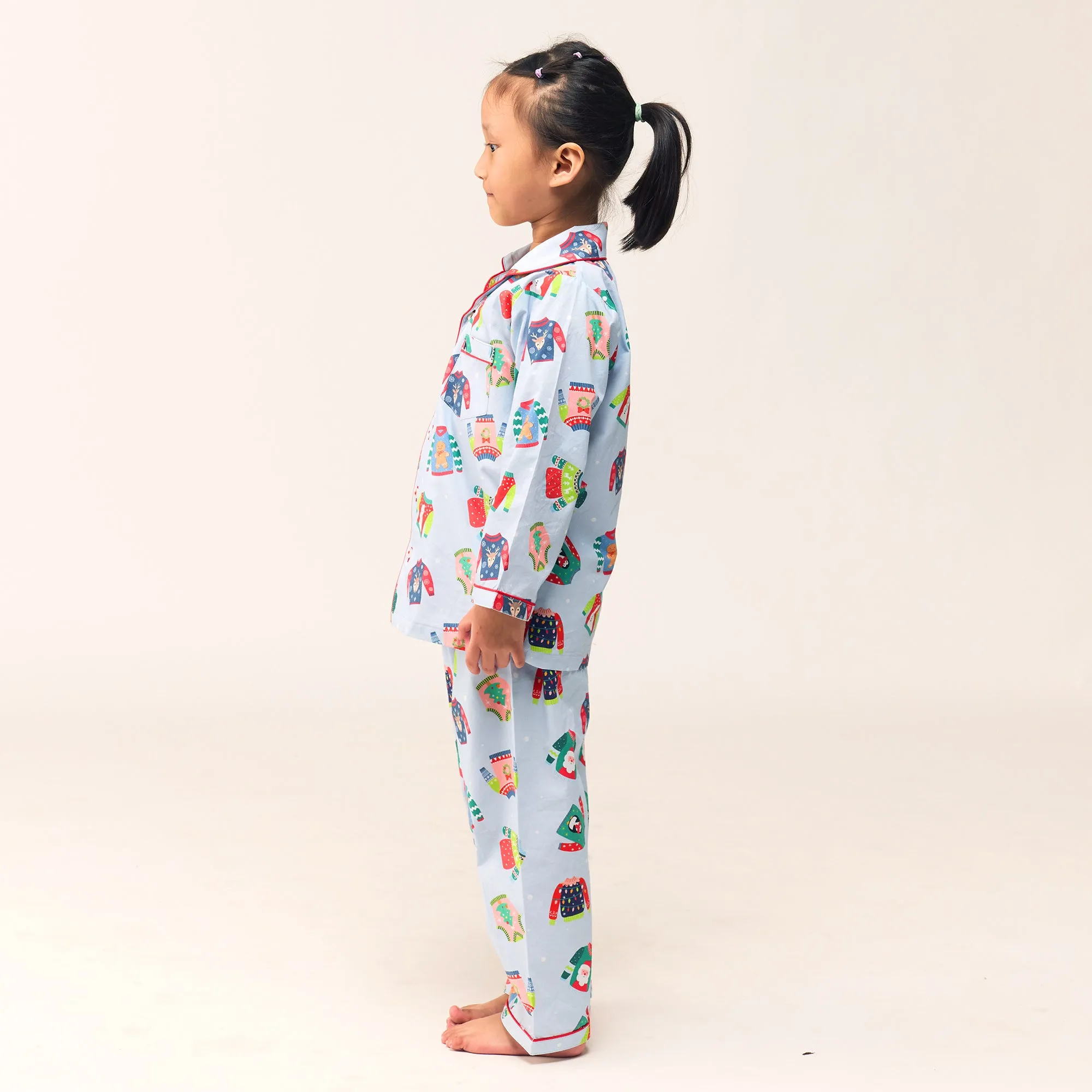 Ugly Sweaters Pajama Set For Kids