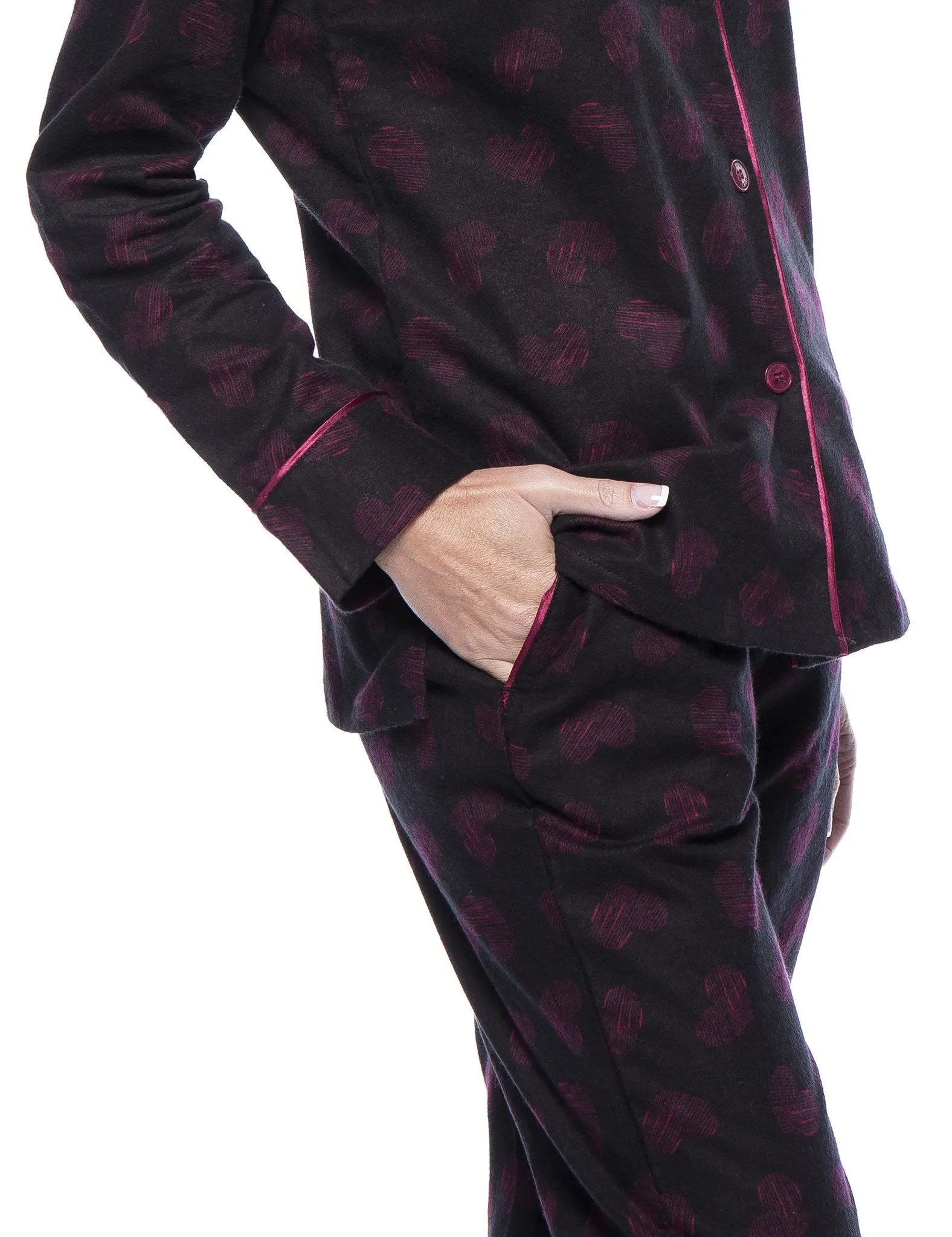 Womens Premium Cotton Flannel Pajama Sleepwear Set