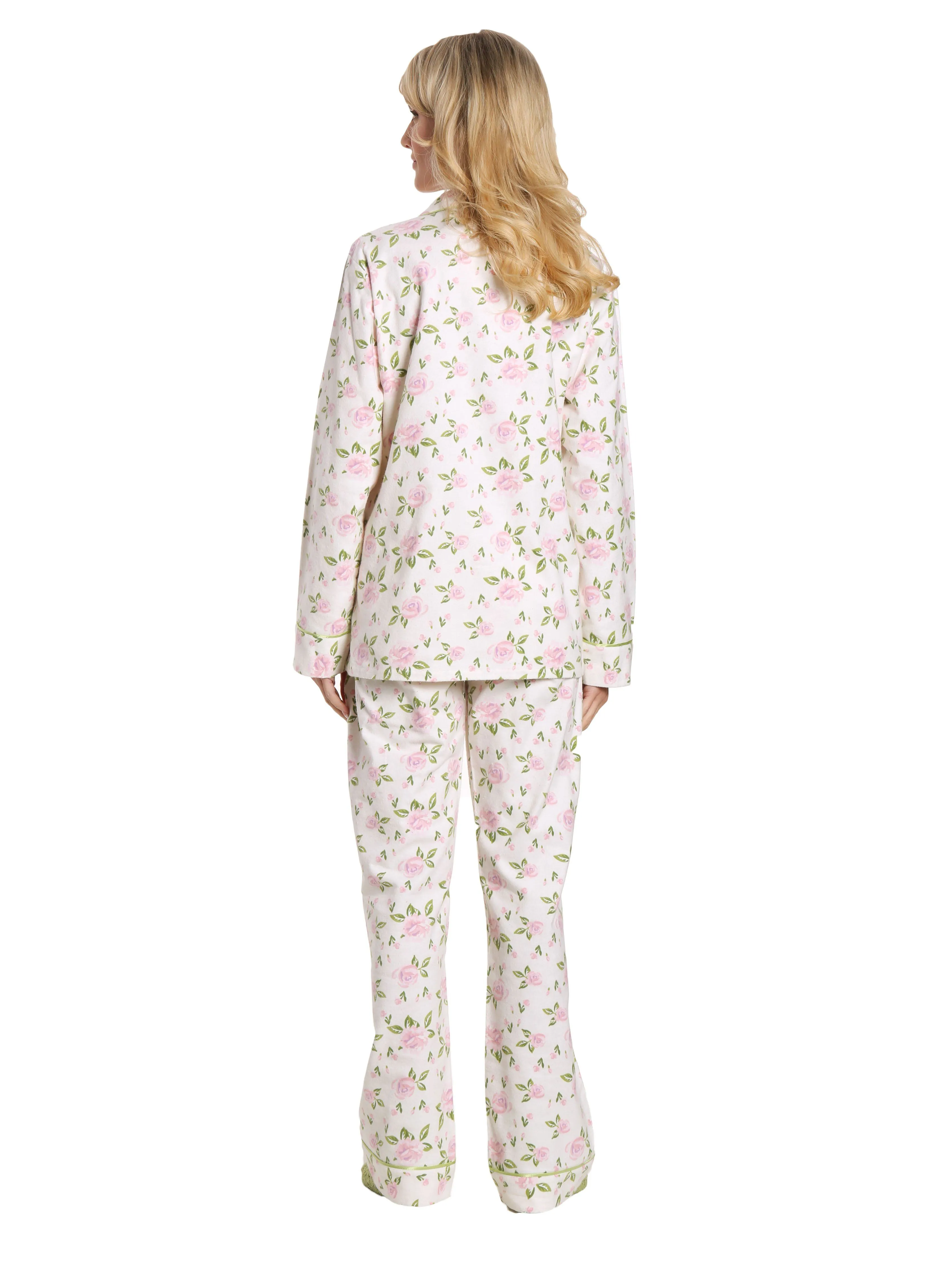 Womens Premium Cotton Flannel Pajama Sleepwear Set