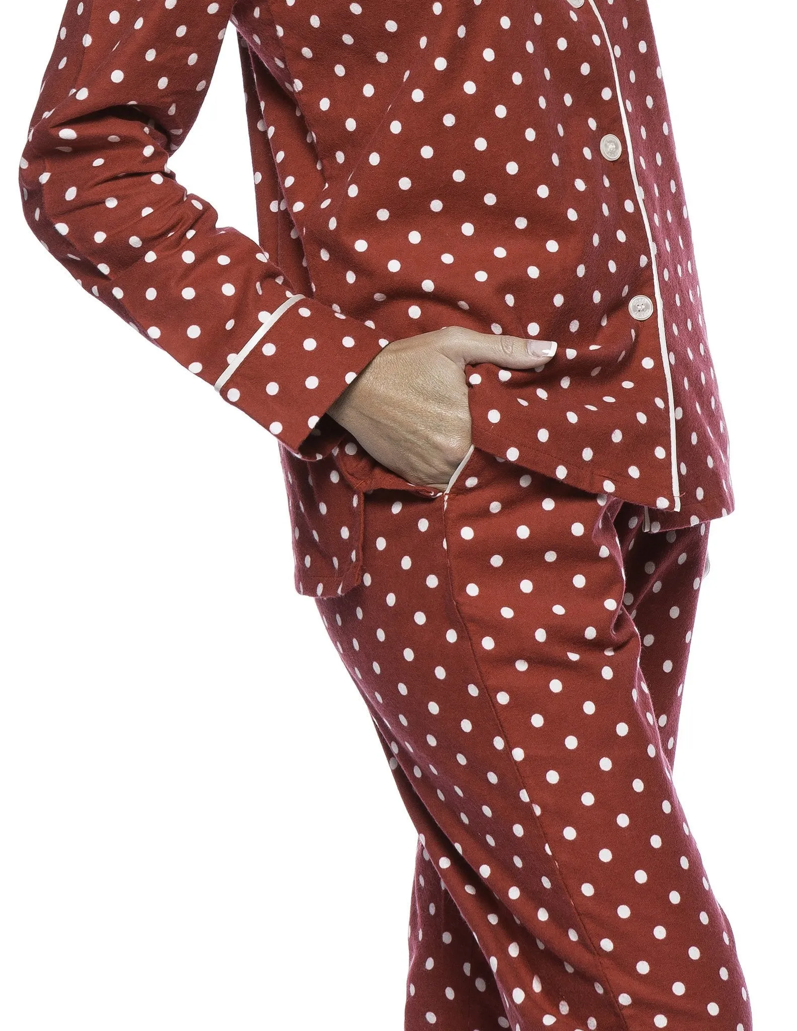 Womens Premium Cotton Flannel Pajama Sleepwear Set